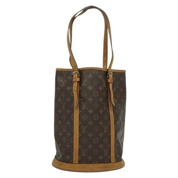 LOUIS VUITTON Monogram Bucket GM Shoulder Bag M42236 LV Auth 139589 - Picture 1 of 16